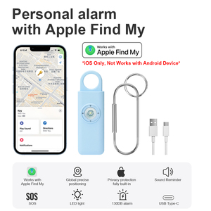 Alarme GPS personnelle pour dame fille enfants femmes sirène d'autodéfense avec trouver <span class=keywords><strong>mon</strong></span> pour IOS - Product Image 3