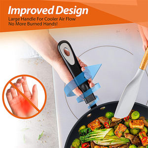 Juego de utensilios de cocina antiadherentes de 7,87 pulgadas, juego de utensilios de cocina de aluminio de varios colores, Carne frita, huevo frito, apto para lavavajillas - Product Image 5