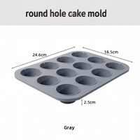 Moules à gâteau ronds en silicone résistants à la chaleur pour four domestique, idéaux pour la cuisson de pains et de gâteaux, en stock