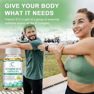 Capsules de vitamine B12, 120 unités, soutient le métabolisme énergétique, l'humeur, le système nerveux, améliore l'immunité, B12 quotidien - Product Image 4