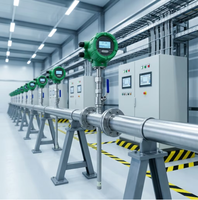 Medidor de Flujo Electromagnético de Electrodo Múltiple con Tecnología Hot Tap para Medición de Flujo de Agua en Tuberías Completas, Alta Precisión 0.5% M6851