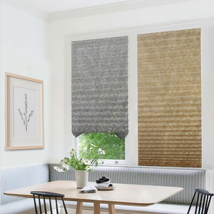 Stores plissés horizontaux modernes <span class=keywords><strong>anti</strong></span>-<span class=keywords><strong>UV</strong></span>, imperméables, en tissu écologique, avec option intégrée sans cordon <span class=keywords><strong>pour</strong></span> fenêtres françaises - Product Image 3