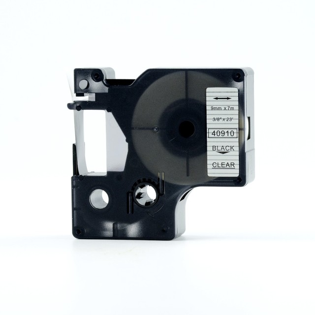 9mm 40910 Black on Clear Compatible Dymo D1 9mm Label Printer 40910 Laminated Label Tapes for LM 160 280 Label Maker