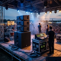 Haut-parleur haute sensibilité conçu pour les festivals en plein air, les lieux intérieurs et les applications de tournée