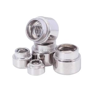 Precio de fábrica al por mayor Tuerca redonda en material inoxidable Tuerca moleteada 304 - Product Image 1