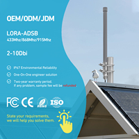 Antenne omnidirectionnelle extérieure en fibre de verre à gain élevé 10 dBi 4G LTE 5G large bande à montage fixe, verticale en acier et aluminium pour réseau cellulaire