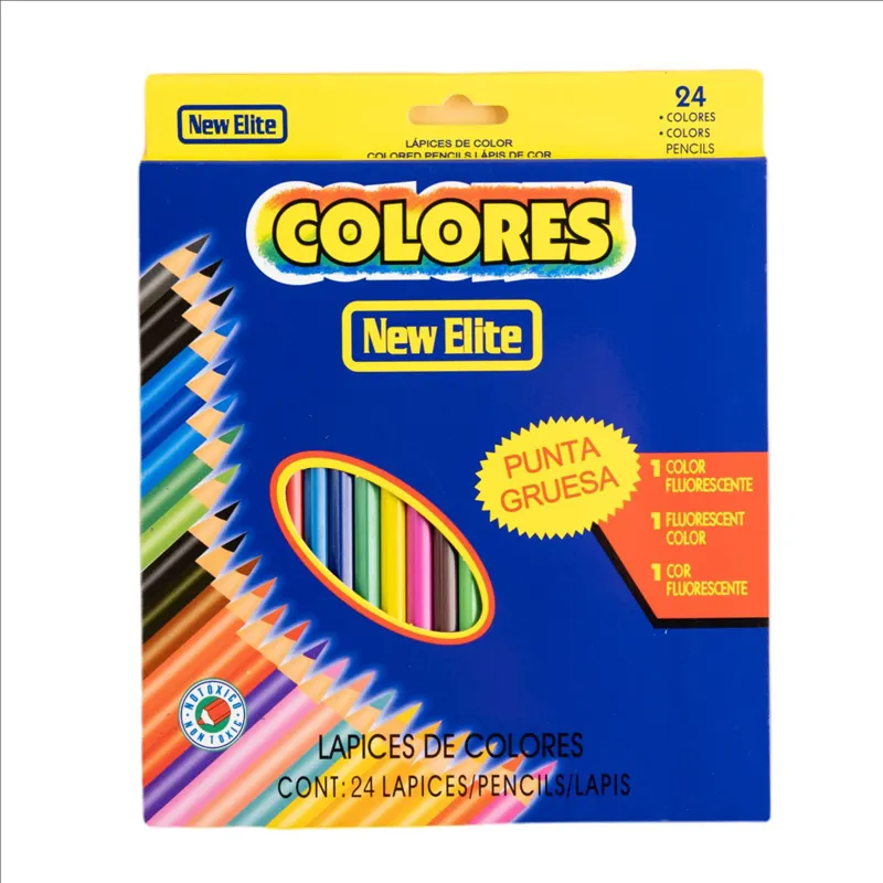 Hot sale Soft Wooden Colored Pencil sets kids painting colour pencils 24 colors drawing pencil for children