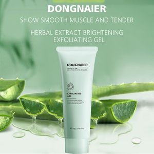 Venta al por mayor de etiqueta privada cuidado <span class=keywords><strong>facial</strong></span> DONGNAIER Aloe Vera Extracto de hierbas exfoliante <span class=keywords><strong>Gel</strong></span> 50g limpieza de la piel <span class=keywords><strong>hidratante</strong></span> - Product Image 3