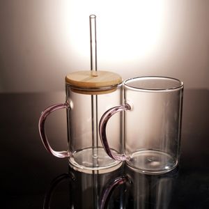 Tasse en verre borosilicaté écologique 200/250ml sans BPA résistant à la température logo personnalisable boîte emballée verres - Product Image 2