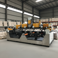 Machine de gravure sur pierre CNC à 4 têtes JK-0510s-4, contrôlée par PLC, moteur de broche refroidi par eau 5,5 kW*4, engrenage à haute rigidité, 380 V