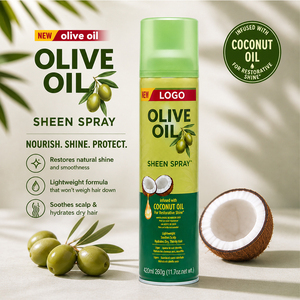 <span class=keywords><strong>Spray</strong></span> Lucidante Nutriente all'Olio d'Oliva 420ml - Infuso con Olio di Cocco, <span class=keywords><strong>Spray</strong></span> Anti-Crespo <span class=keywords><strong>per</strong></span> <span class=keywords><strong>Capelli</strong></span> Secchi e Disidratati - Product Image 4