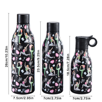 Bouteille d'eau en métal écologique pour enfants, 6 couleurs, logo personnalisé, gobelet isotherme en acier inoxydable 550 ml/18 oz, maintien au chaud 6-12 heures, vente en gros