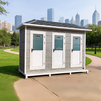 Toilettes publiques mobiles personnalisées, écologiques, portables, en acier, pour l'extérieur, directement de l'usine, pour les parcs