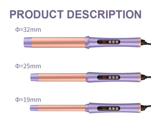 Lisseur et bigoudi professionnel en céramique, <span class=keywords><strong>fer</strong></span> <span class=keywords><strong>à</strong></span> friser ondulé <span class=keywords><strong>à</strong></span> chauffage rapide PCT - Product Image 6