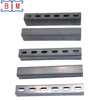 Canal de Acero al Carbono Ranurado ASTM 41x41 de 6m, Estándar, Directo de Fábrica, Soporte para Tuberías Costeras, Servicios de Corte y Soldadura