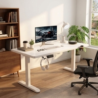 Bureau électrique intelligent avec système de réglage en hauteur, table électrique réglable en hauteur pour le télétravail mondial