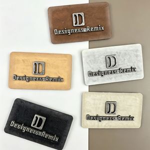 Xinyu Leather <b>Labels</b> Rectangle Embossed For Clothing Bags <b>Shoes</b> Hats Eco Friendly - Product Image 1