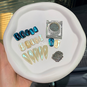 <span class=keywords><strong>Poudre</strong></span> de pigment magnétique Sheenbow en verre borosilicate bleu de qualité cosmétique, effet larme <span class=keywords><strong>d</strong></span>'ange - Product Image 5