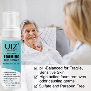 Gel de ducha de <span class=keywords><strong>espuma</strong></span> sin agua hidratante sin enjuague personalizado de fábrica para <span class=keywords><strong>ancianos</strong></span> y eliminación de olores de sudor postoperatorio - Product Image 2