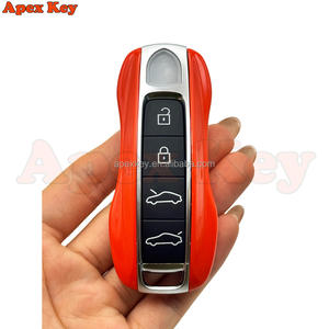 Fundas de Repuesto para Llaves de Alta Calidad en Color Naranja para Porsche con Adhesivos para Crear Marcos de Fotos Artísticos - Product Image 5