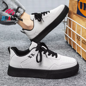 Zapatos Deportivos Antideslizantes de Goma para Hombre, Tallas 39-44, con Punta Redonda, Casuales, Transpirables, de Cuero - Product Image 5