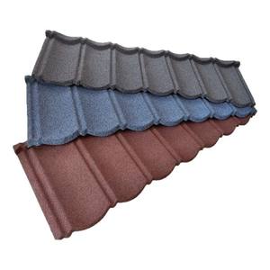 Plaques en acier aluminium-<span class=keywords><strong>zinc</strong></span> à pierres colorées, en forme d'arc, insonorisées, isolantes thermiquement, pour toitures à tuiles plates ou inclinées en écailles de poisson - Product Image 5