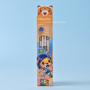 Phim Hoạt Hình Bằng Gỗ Bút Chì Hộp Thiết Lập 12-Mảnh Abrantibacterial <span class=keywords><strong>Elephant</strong></span> Panda Thiết Kế Hb Chì Lục Giác Cho Trẻ Em Của Viết Bán Buôn - Product Image 6