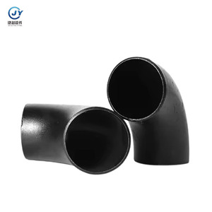 Ansi b16.9/ASTM A234 LR 45/60/90/180 độ cong thép carbon đen khuỷu tay phụ kiện đường ống cỡ lớn - Product Image 2