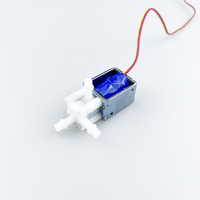 Válvula Solenoide de Plástico de Ingeniería Micro de 2P3W DC6V 12V 24V con Bomba de Diafragma de 2 Posiciones y 3 Vías Normalmente Abierta de Baja Presión