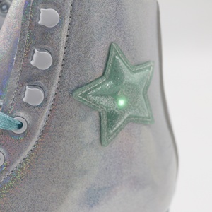 Patins à roulettes pour femmes avec roues lumineuses Patinage en <span class=keywords><strong>quad</strong></span> pour filles, adultes, jeunes, débutants en plein air - Product Image 5