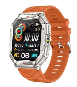 Drioshipping <b>Smart</b> <b>Watch</b> for Men 650mAh Blood Oxygen Heart Rate Monitor BT Call Compass Compatible Android IOS IP68 Alarm - Product Image 2