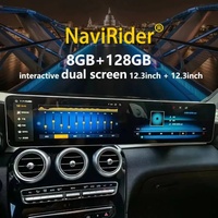 Écran tactile 12,3 pouces + 12,3 pouces, autoradio Android, DVR, navigation GPS, lecteur multimédia 4G, Mercedes-Benz CLA, garantie 1 an