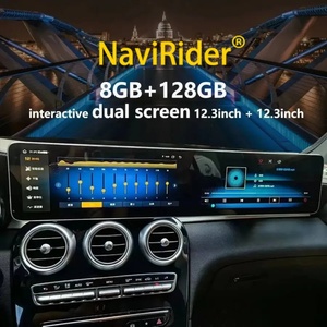 Autoradio Android avec écran tactile 12,3 pouces + 12,3 pouces pour Benz a CLA GLA X156 C117 2012-2018 Navigation GPS Lecteur multimédia 4G - Product Image 1