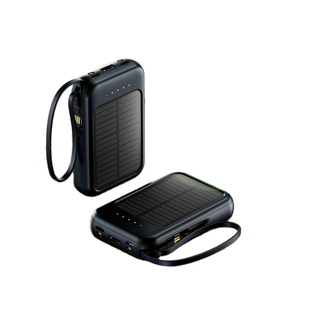 2025 Trending Wireless Solar Power Bank 20000 Mah Hot Sales Products USB Charger Battery Waterproof Power Bank With Solar Panels