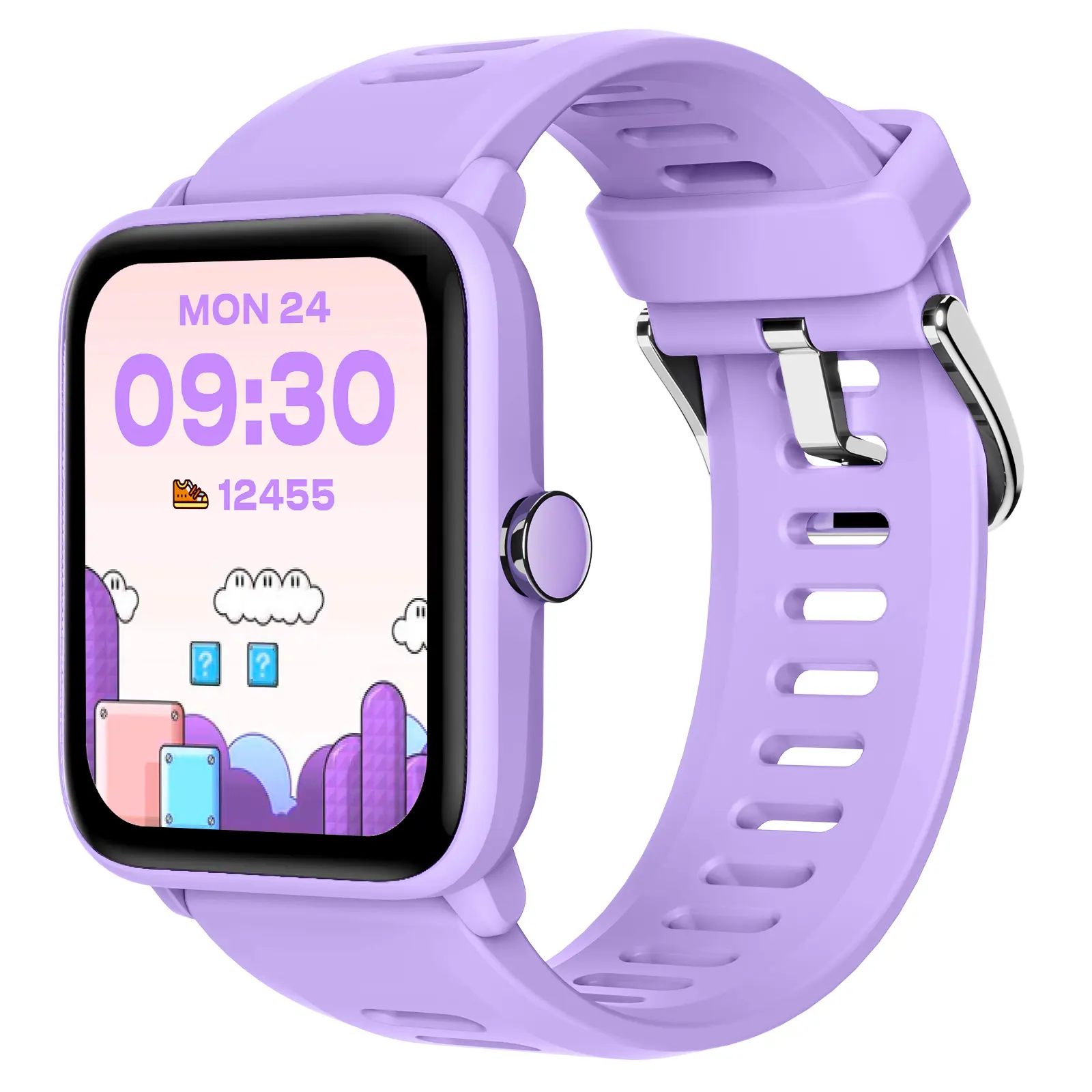 Biggerfive Kids Fitness Tracker Horloge Met Games, 5 Atm Waterdicht Met Sport Modi, Stappentellers, Wekker, Hartslag, S