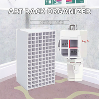 Support de rangement pour 120 stylos, pinceaux aquarelle, crayons de couleur et marqueurs d'art en acrylique personnalisés, présentoir de bureau DIY