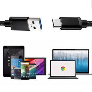สายชาร์จ USB3.0 A to Type-C คุณภาพสูง ราคาประหยัด สีดำ สายถักไนลอน ชาร์จเร็ว - Product Image 4