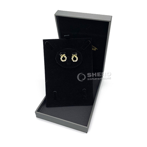 SHERO Boîte à bagues avec logo personnalisé Emballage de bijoux pour bracelets LED Boîte en plastique noir Boîte à bijoux avec lumière LED - Product Image 5