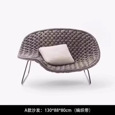 Canapé inclinable simple gris clair