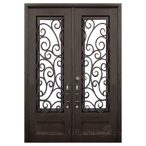 <span class=keywords><strong>Porte</strong></span> <span class=keywords><strong>d</strong></span>'<span class=keywords><strong>entrée</strong></span> en fer forgé avec fenêtre ouverte, style américain, <span class=keywords><strong>porte</strong></span> de sécurité, livraison directe <span class=keywords><strong>d</strong></span>'usine - Product Image 6
