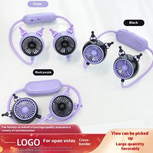 Ventilateur portable USB rechargeable pour le cou, petit ventilateur de refroidissement à suspendre pour la maison, en plastique - Product Image 5