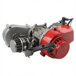 Kit moteur de mini-moto ATV 2 temps de haute qualité 47cc/49cc avec allumage CDI, démarreur à pied, 1 cylindre - Rouge - Product Image 3