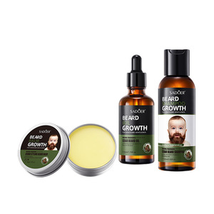 SADOER Kit per la Cura della Barba al Cedro 3pz 100ml 50ml 50g Set Shampoo Olio Balsamo per Barba per Gentiluomini Eleganti Nutre Idrata Favorisce la Crescita - Product Image 5