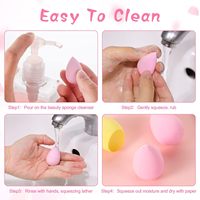 Mini Éponge de Maquillage Beauté Économique Multicolore Ultra Douce pour Fond de Teint Poudre Liquide
