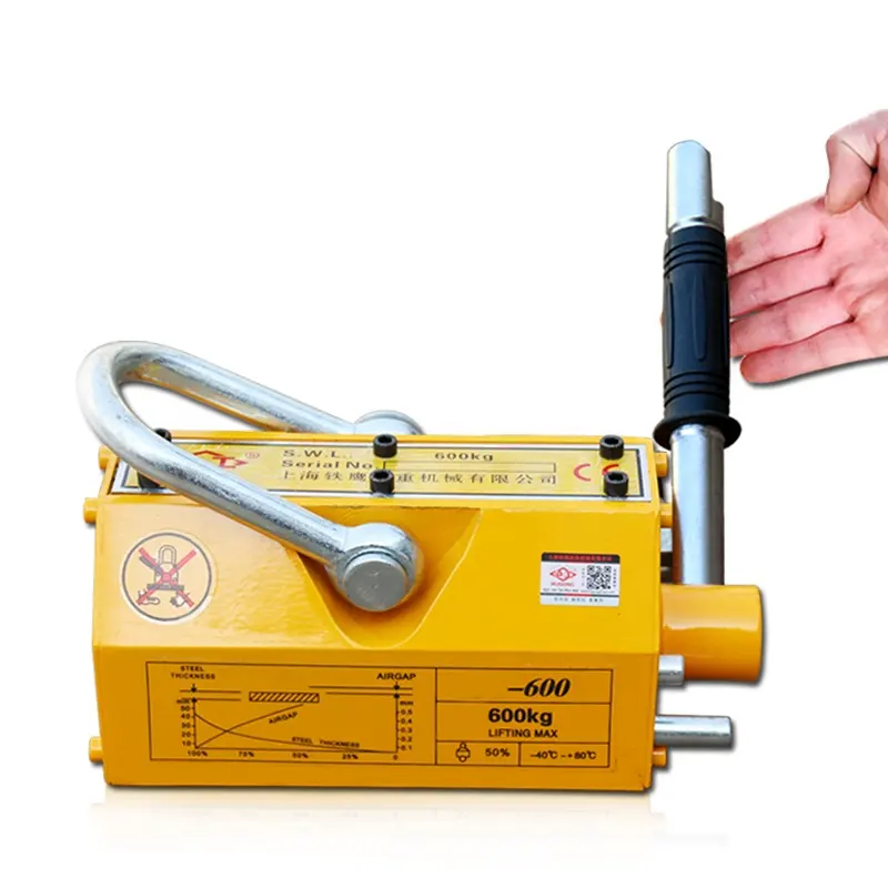 Trade assurance 1ton 2 3 4 ton permanent magnetic lifter lifting magnet crane 5000 kg