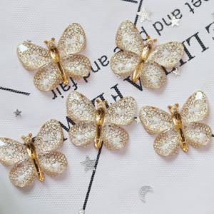 Adornos de Mariposas de Plástico con Degradado de Color AB para Manualidades - Product Image 3