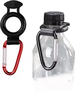 YDS yalıtımlı su şişesi tutucu kauçuk kavrama ve karabina su şişesi klip