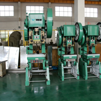 Presse à poinçonner mécanique inclinable YUFON J23 pour la production d'angles TDC TDF de conduits de ventilation CVC
