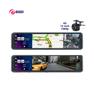 Năng lượng mới xe 1080P Ống kính kép 12 "cảm ứng gương chiếu hậu máy ảnh Android <span class=keywords><strong>8</strong></span> xe hộp đen ADAS GPS Video Recorder Dash <span class=keywords><strong>Cam</strong></span> - Product Image 1