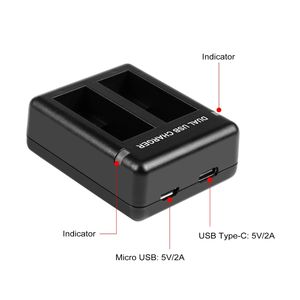 <span class=keywords><strong>Chargeur</strong></span> de batteries double USB PULUZ fournisseur chinois pour <span class=keywords><strong>chargeur</strong></span> de batterie de caméra d'<span class=keywords><strong>action</strong></span> noir HERO12 /11/10/9 - Product Image 3